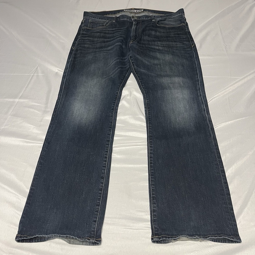 Y2K Express Jeans Mens Fits 38x31 Kingston Classic Bootcut Blue Dark Wash denim